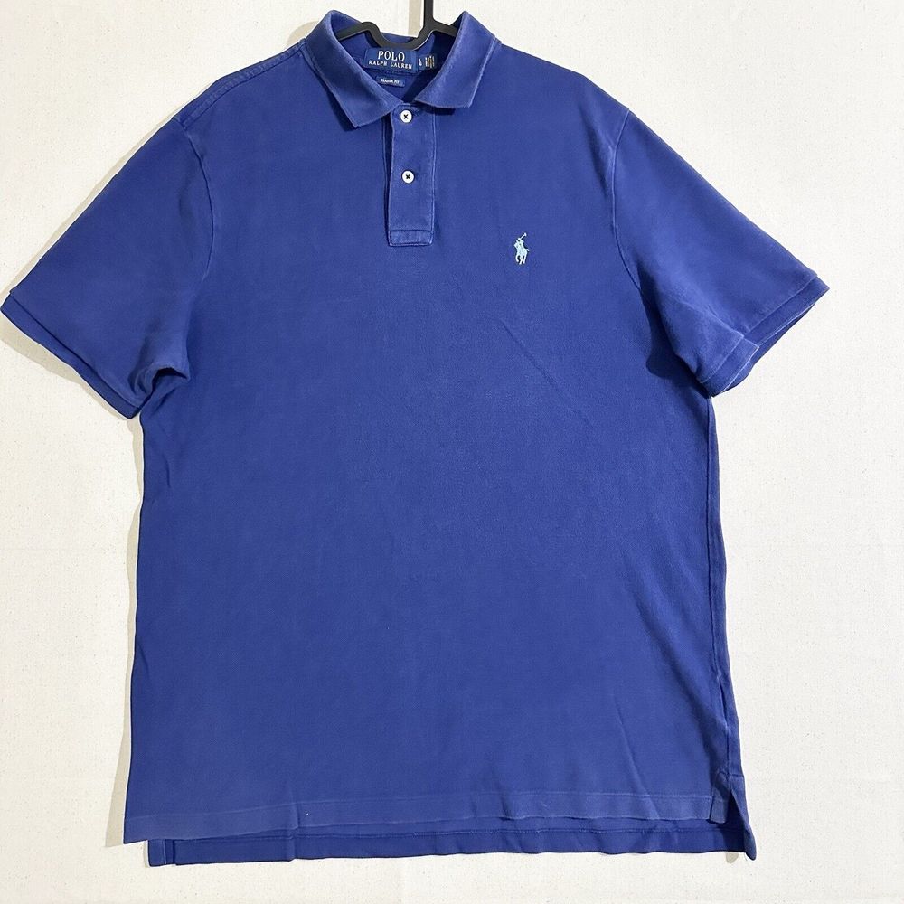 Polo Ralph Lauren Polo Shirt Mens Large Short Sleeve Cotton Classic Fit